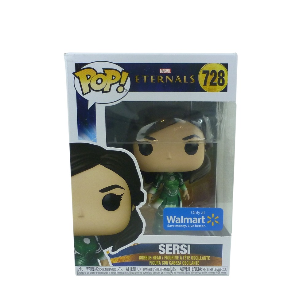 Funko Pop Marvel Eternals Sersi 728 Walmart Exclusive Vinyl‎ Bobble-Head Figure